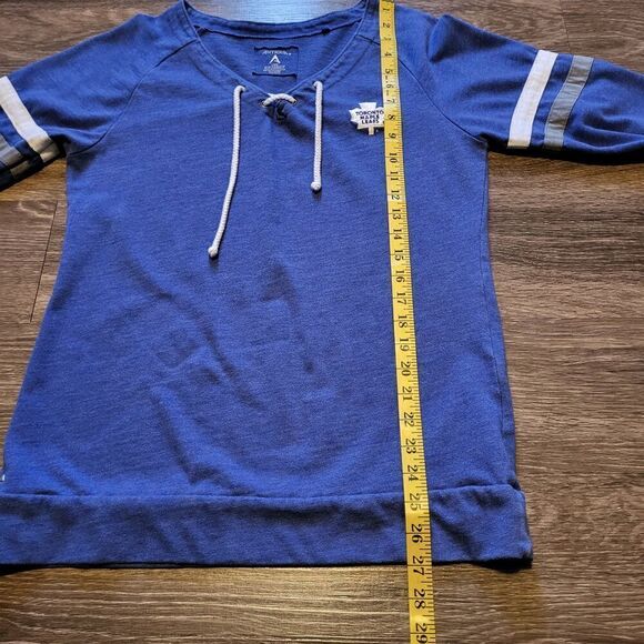 Antigua NHL Hockey Toronto Maple Leafs Jersey Style Shirt Womens Size Large - Picture 7 of 7